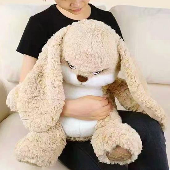 Large Angry Rabbit Plush Toy Soft Stuffed Animal Kawaii Fluff Bunny Dolls Room Decor Birthday Gifts