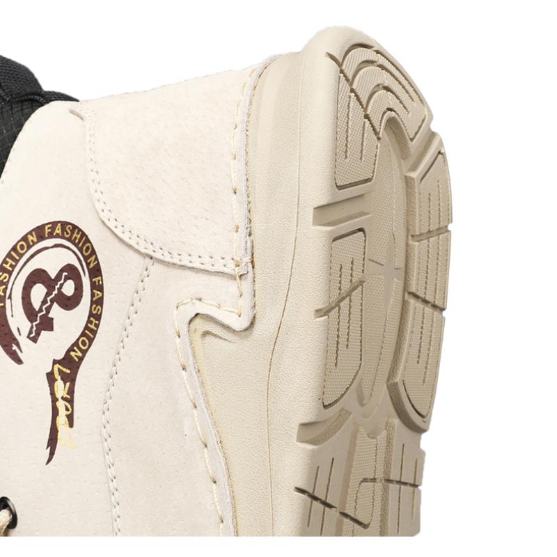 Мужские высокие кожаные туфли на шнуровке повседневные кроссовки размера плюс 39-46