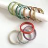 Circular Resin Bangle Bohemian Retro Hand Ring Cute Circular Geometric Bracelet  Spring Summer