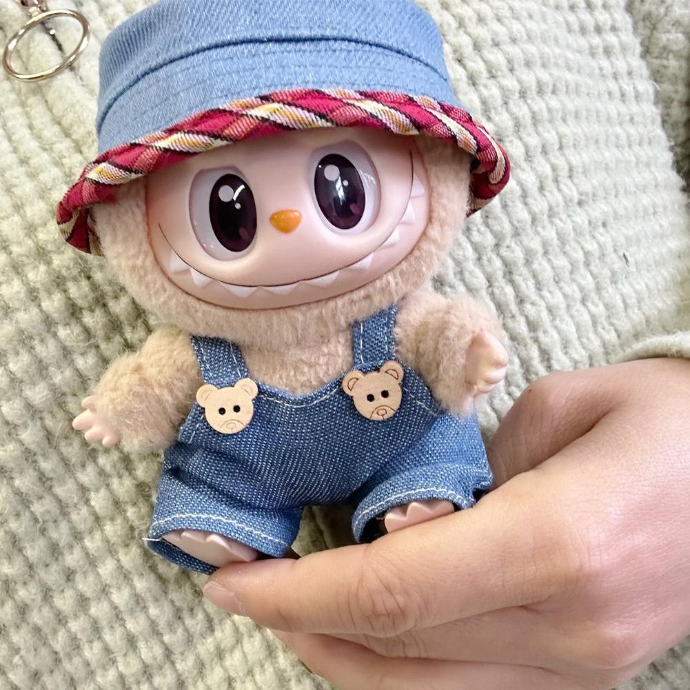 Для 17 см Кукольная одежда Лабубу Модная одежда Толстовки Кукольная одежда Цветовые толстовки Кукольные аксессуары Милые украшения Маленькая одежда