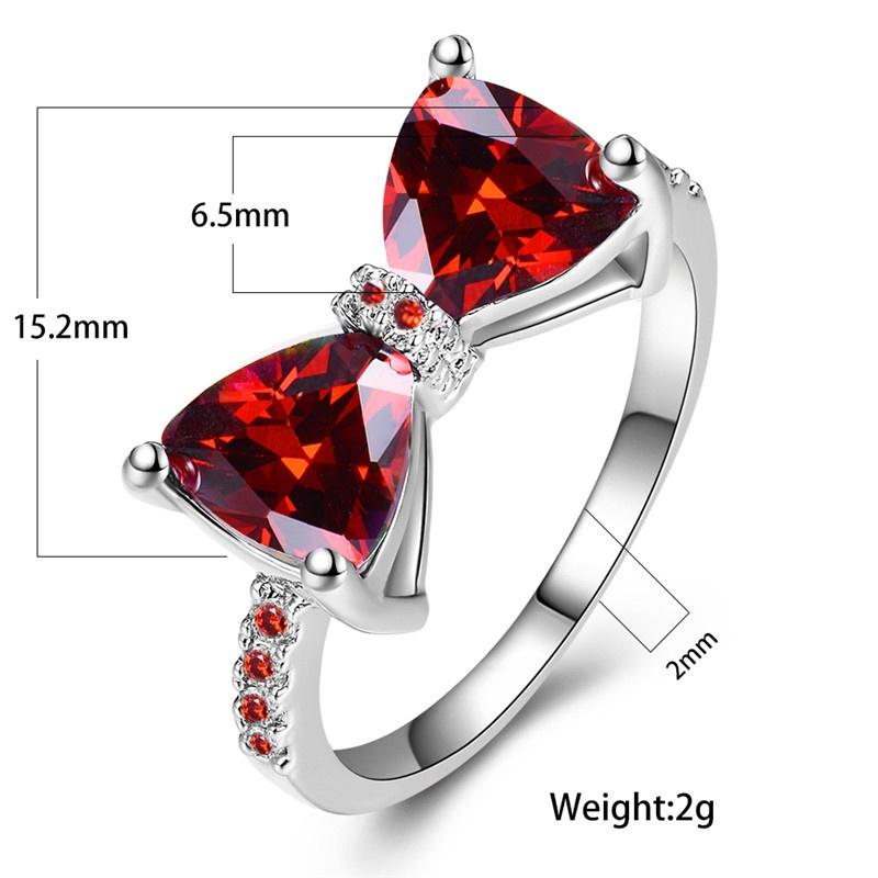 Женское кольцо в виде банта в ассортименте