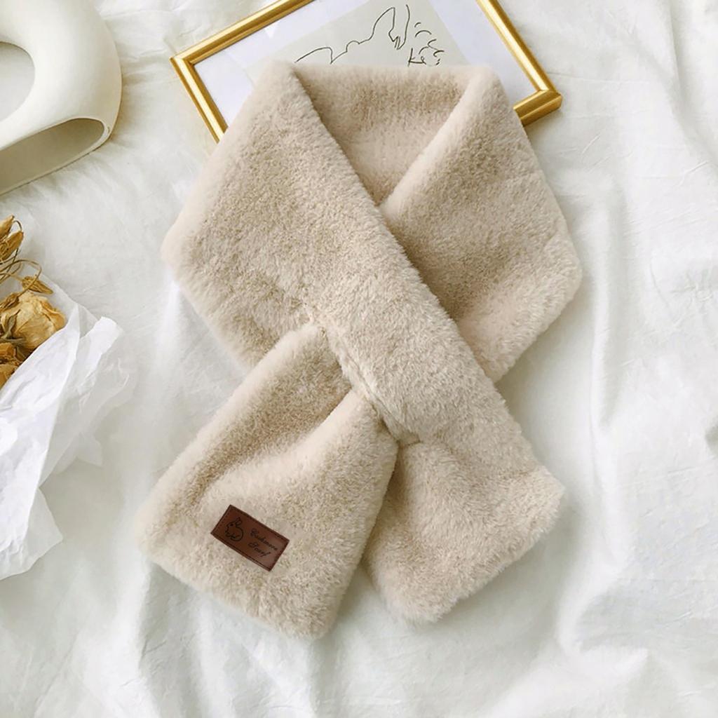 Женская мода Зимний искусственный шарф Цветная верхняя одежда Шарф Теплый