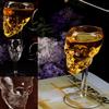 1pcs Bones Armor Warrior Skull Design High Wine Glass Goblet Cup Drinkware