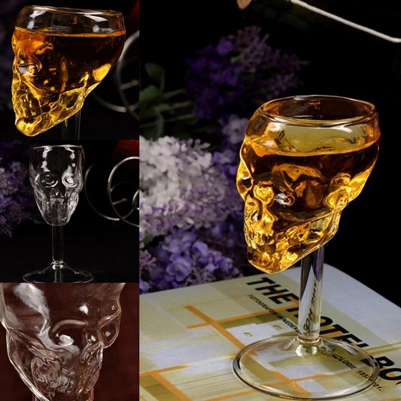 1pcs Bones Armor Warrior Skull Design High Wine Glass Goblet Cup Drinkware
