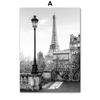 Paris City Towel Love Kiss Girl Black White Living Room Decoration Posters And Prints Wall Art Canvas Painting  Wall Pictures