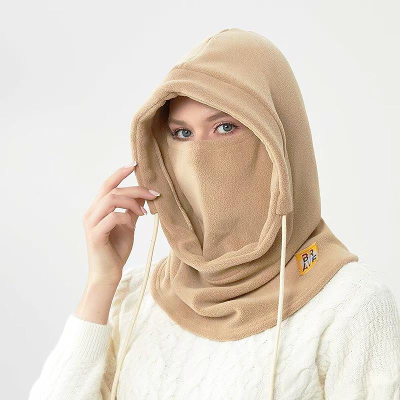 Зимняя теплая шапка с маской и манишкой 3-в-1, ветрозащитная балаклава для мужчин и женщин, шапка-маска для защиты от холода во время езды на велосипеде