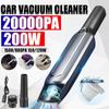 200W 15000Pa Powerful Cyclone Suction Rechargeable Wet Dry Car Home 4000mAh Handheld Wireless Car Vacuum Cleaner