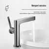 Cream Style Copper White Liftable Pull-Out Basin Faucet
