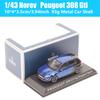 Norev Масштаб 1/43 Спортивный Автомобиль Peugeot 308 Gti Модель Литье под Давлением и Игрушечные Транспортные Средства Акриловая Коробка Реплики Коллекция Синий Подарок Миниатюры