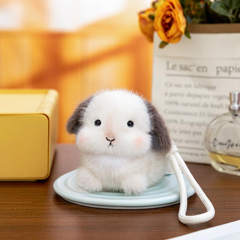Игрушки Плюшевые Кролики Симуляция Очаровательная Мягкая Кукла Кролик Декор для Дома Игрушки Кавайный Брелок для Рюкзака Мягкая Кукла для Ребенка Подарок на День Рождения