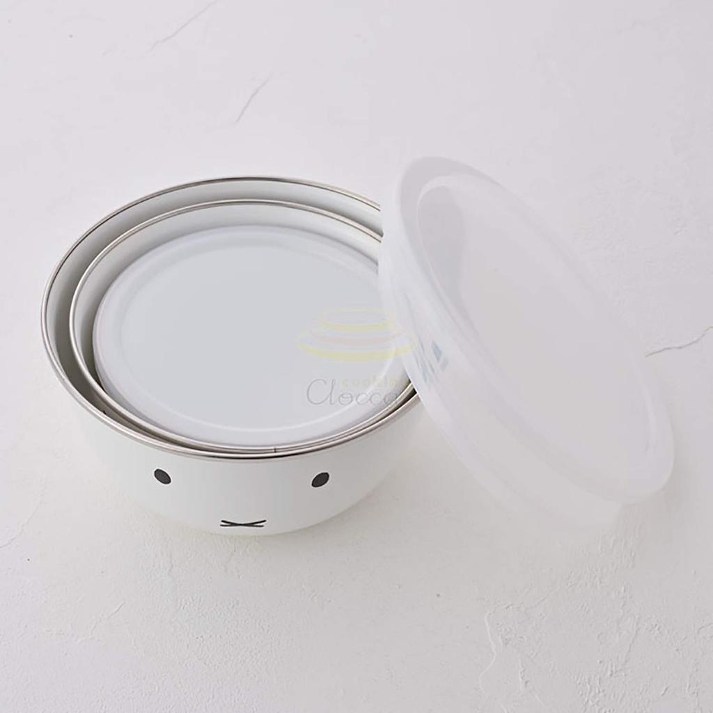 Fuji Horo Mixing Bowl 3 Piece Set White Miffy Face