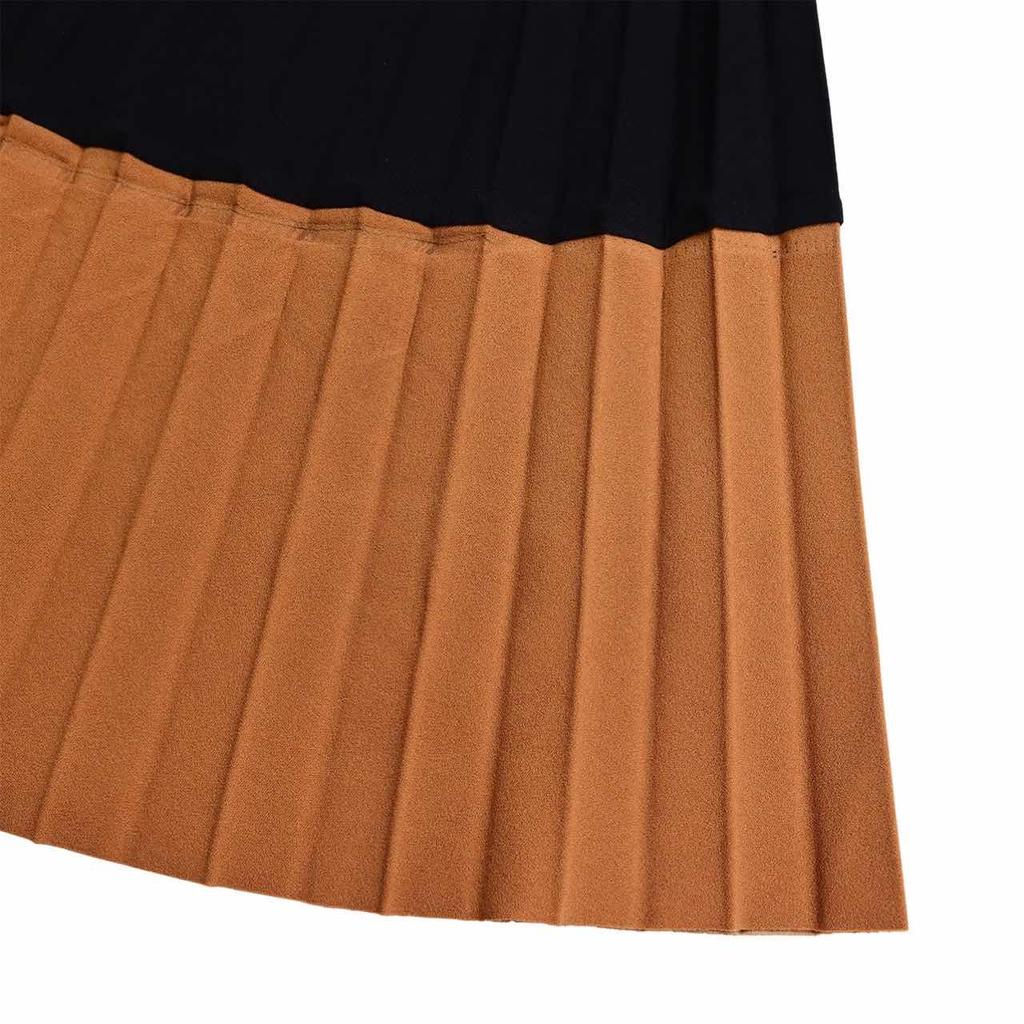 LYRIA Fashion Full Sleeve Notched Neck Solid High Waist Belt Dress Women Autumn Office Lady Pleated Long Africa Midi Dresses 5XL