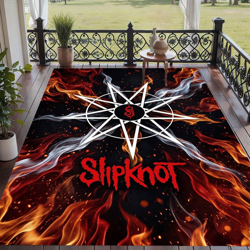 Мягкий ковер для пола с узором Slipknot, ковер для гостиной, декоративный коврик для украшения комнаты дома