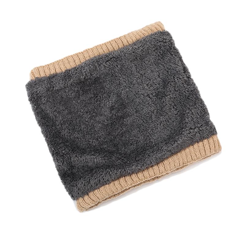 Winter Outdoor Skiing Cold-Proof Hat Scarf Set Velvet Warm Knitted Hat Riding Ear Protection Wool Hat