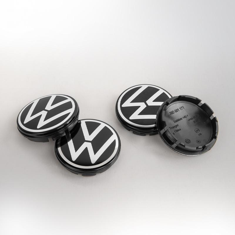 For VOLKSWAGEN 4pcs 55mm 56mm 65mm 70mm Car Styling Wheel Center Cap Hub Covers Badge Accessories For VW Golf 4 5 6 CC POLO 3B76 HKZAB1