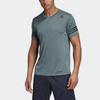 Adidas FreeLift CC Striped Print Comfortable Crew Neck Short Sleeve T-Shirt Men Tops Gray DY9592