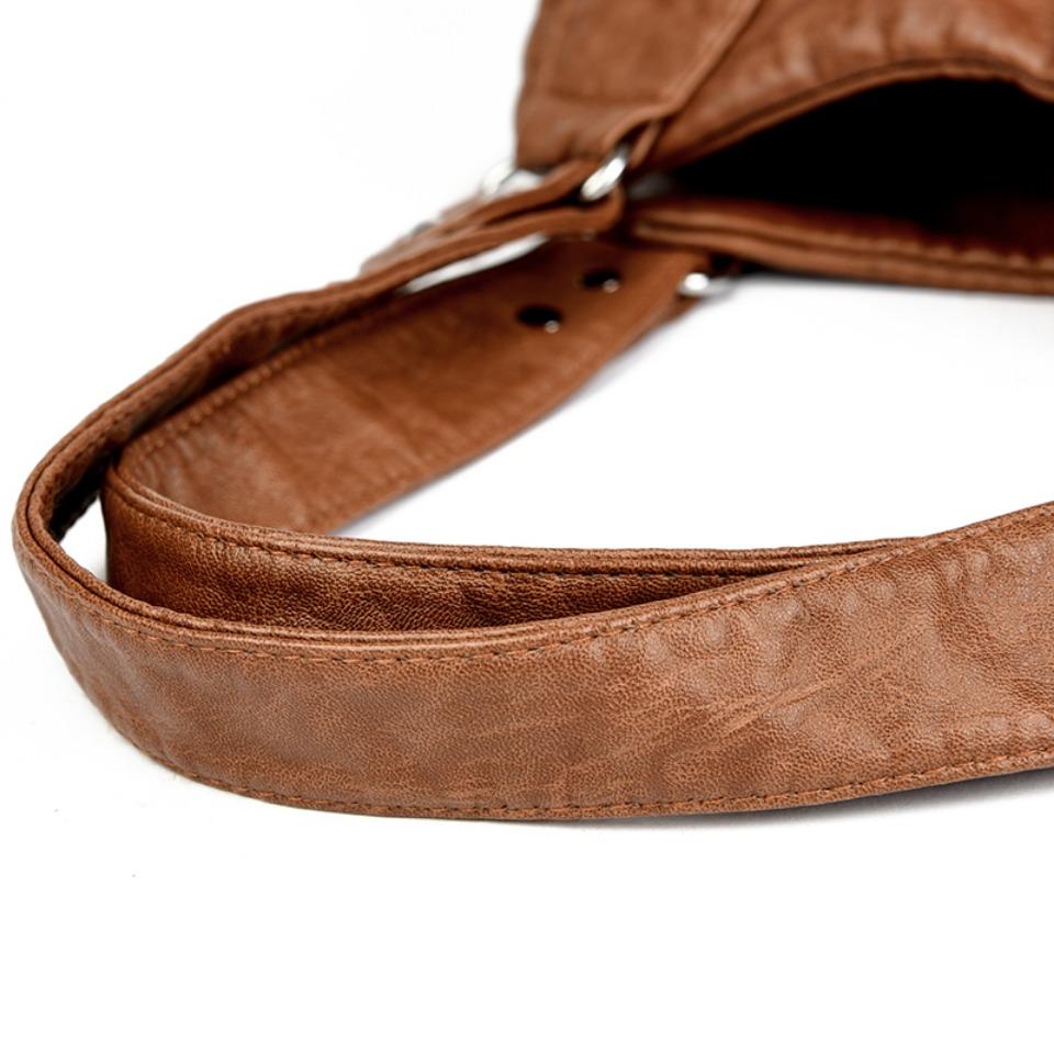 Ретро кожаная сумка через плечо женская сумка через плечо с множеством карманов модная женская сумка большой емкости новая сумка-мессенджер кошелек