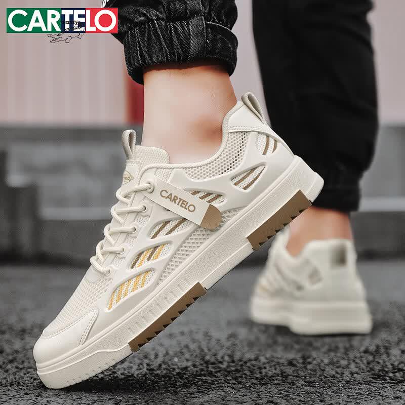 CARTELO Мужские летние повседневные кеды из сетчатого материала Flyknit