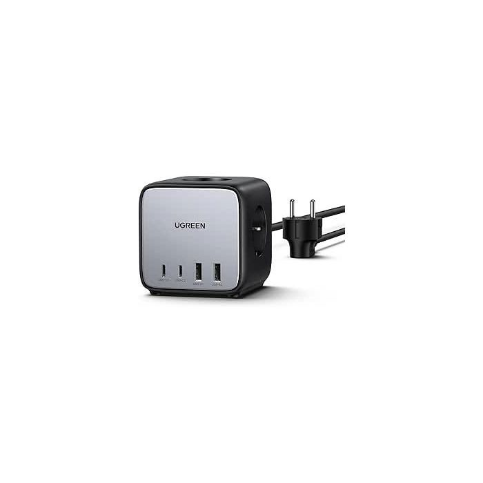 Chargeur rapide de bureau - UGREEN - 65W - Avec prises intégrées - Gris / Noir