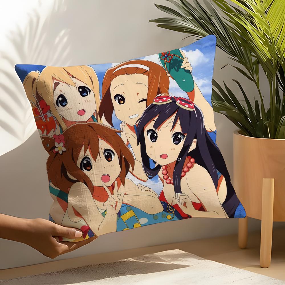 K-On Anime Pillow Case Linen Cushion Covers For Decorative Sofa Home Pillows Case Car Chair Pillows Cases