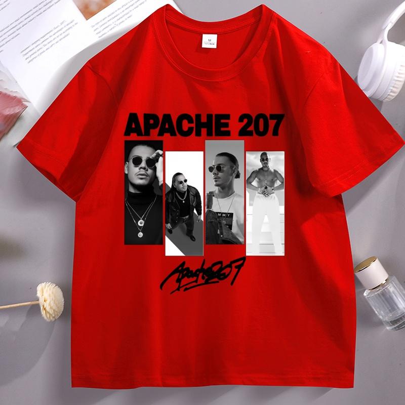 Unisex T Shirts Cotton Apache 207 Portrait Graphic T Shirts Unisex Rap Music Print Tshir Short Sleeve Tees Unisex Unisex Hip Hop