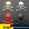 3D Metal Skull Car Emblem and Sticker for Halloween - Hood, Tail, Side, or Body Decoration
