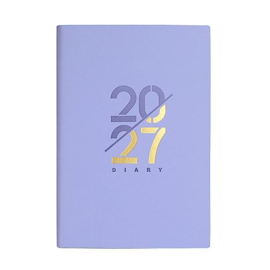 Профессиональный Планировщик Записей 2027 с Месячным и Годовым Расписанием, Ежедневник Формата А5 с Плотной Бумагой, Устойчивой к Чернилам, Прочный ПУ