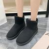 Fashion Winter Women's Boots Slip-on Flat Shoes for Women Round Toe Platform Snow Boots Outdoor Anti-slip Solid Color Ankle Woman Boot