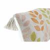Coussin - Multicolore - 60 x 10 x 30 cm - Fleurs - Beige - Rectangulaire