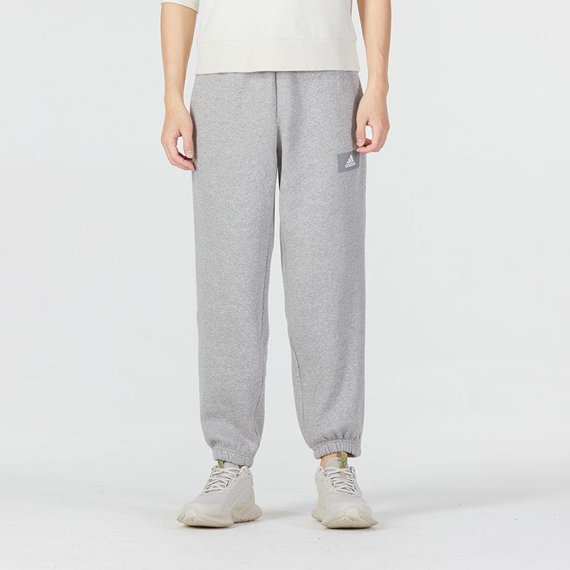 adidas Мужские вязаные спортивные штаны серые HK2835
