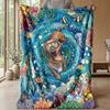 Underwater Adventure Dog 1 Theme blanket Lightweight Warm Flannel Blanket Decorative Throw Blanket for Home Decoration