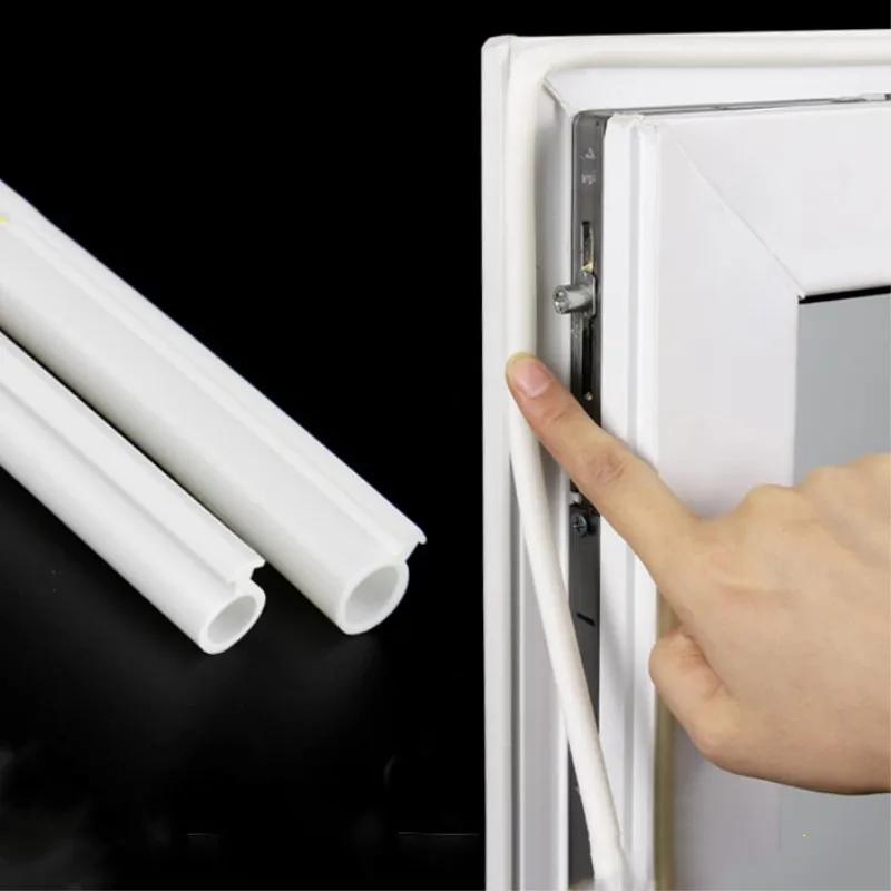 10M O type Silicon Rubber Plastic steel door and window sealing strip Draft Stopper Hollow Bulb Barb Tubular Gasket 5x11 5x13mm