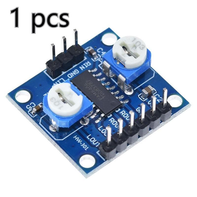 PAM8406 Stereo Digital Amplifier Board 5W×2 DC 2.5-5V USB Powered Class D Audio Module with Independent Left/Right Volume Control