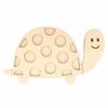 Wooden Silhouette 18 X 10.5 Cm - Turtle and Polka Dot Shell