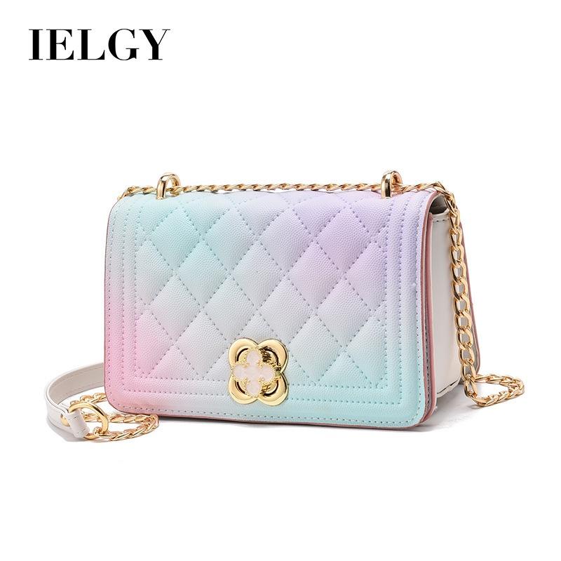 IELGY Korean Version of Fashionable Women's Bags, Trendy Small Square Bags, Chain Single Shoulder Oblique Span Bags