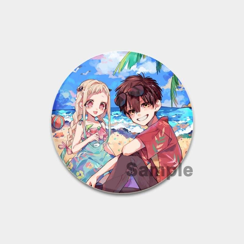 58 мм значки в стиле аниме Hanako Kun на унитаз, аксессуары для рюкзака NENE, значки манги, булавки, мультяшные броши для одежды, сумка, декор, подарки