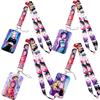 Fashion Hard Shell Card Cover Kpop Demon Hunter Cartoon  Student Stationery Hanging Rope Bus ID Card Holder