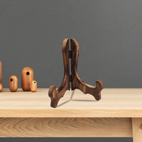 Стойка для показа изогнутый дизайн ручной работы складная деревянная мольберт тарелка чай торт блюдо дисплей стенд домашний декор для кафе