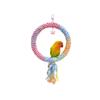 Flexible Parrot Standing Woven Rope Sturdy Bird Cotton Rope Swing Bird Bite Toy  Paw Grinding