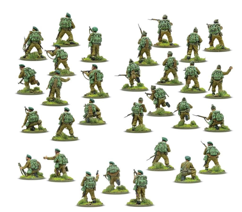 Warlord Action British and Allied Special Forces Assembly Kit WLG402011022 Games/Bolt 1/56 (30 Figures) (Personnel)