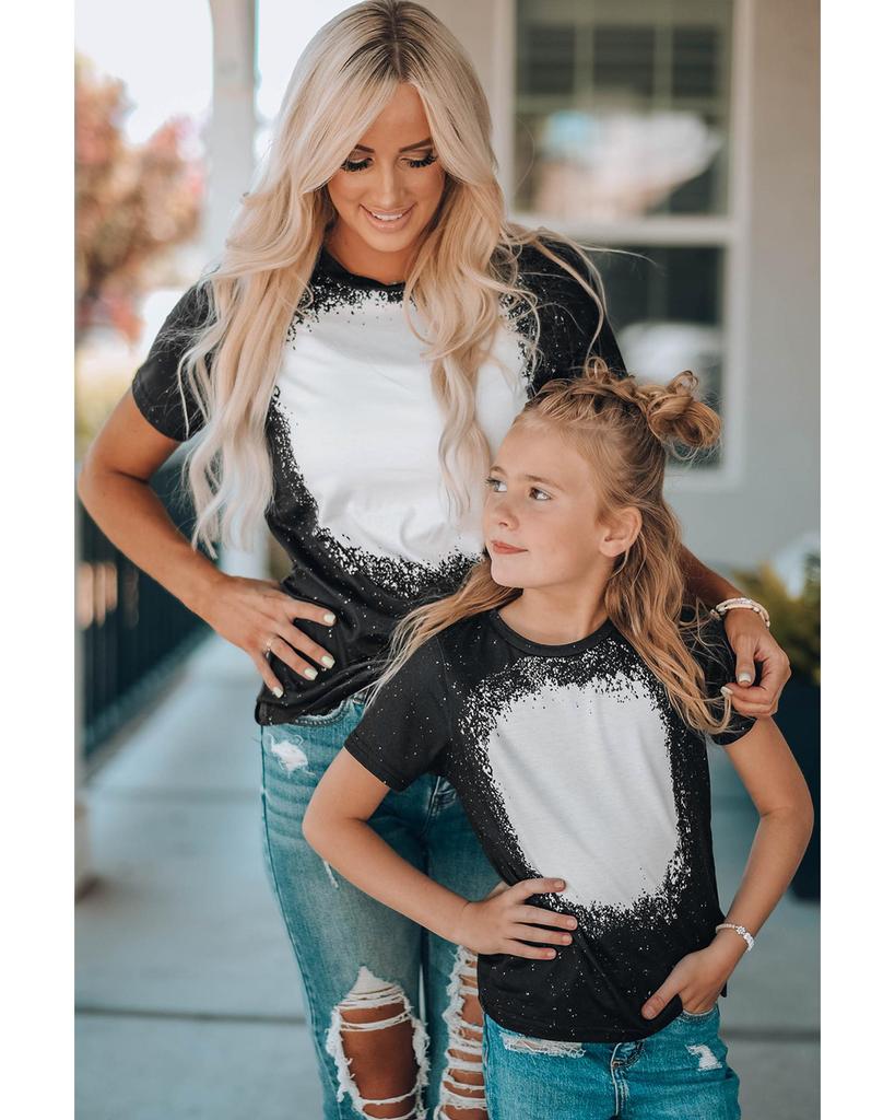 Azura Exchange Футболка с круглым вырезом и короткими рукавами, окрашенная в тай-дай