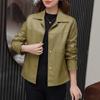 Women's Chic Leather Jacket - 2025 Spring & Autumn Slimming Korean Style, Casual & Versatile