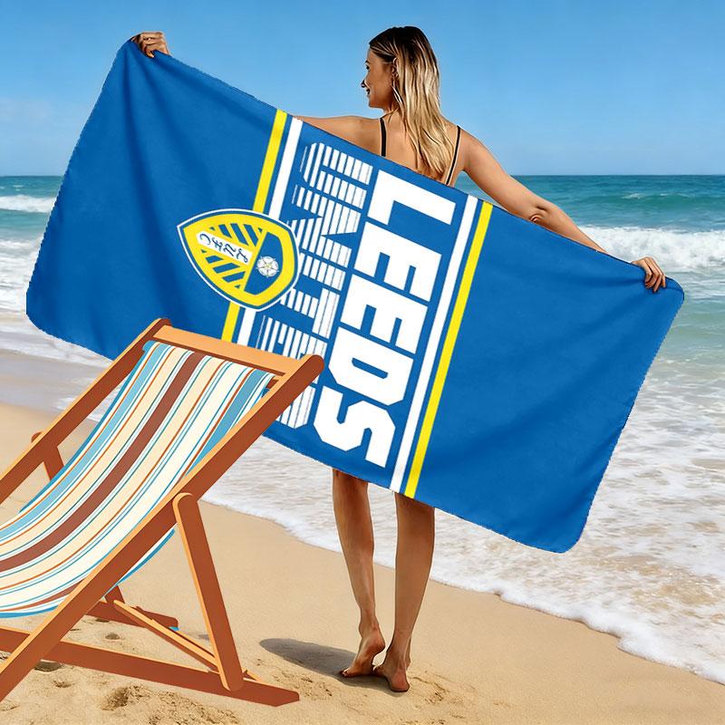 Leeds logo Beach Towel, Large Soft Quick Dry Towel for Beach Camping Swimming