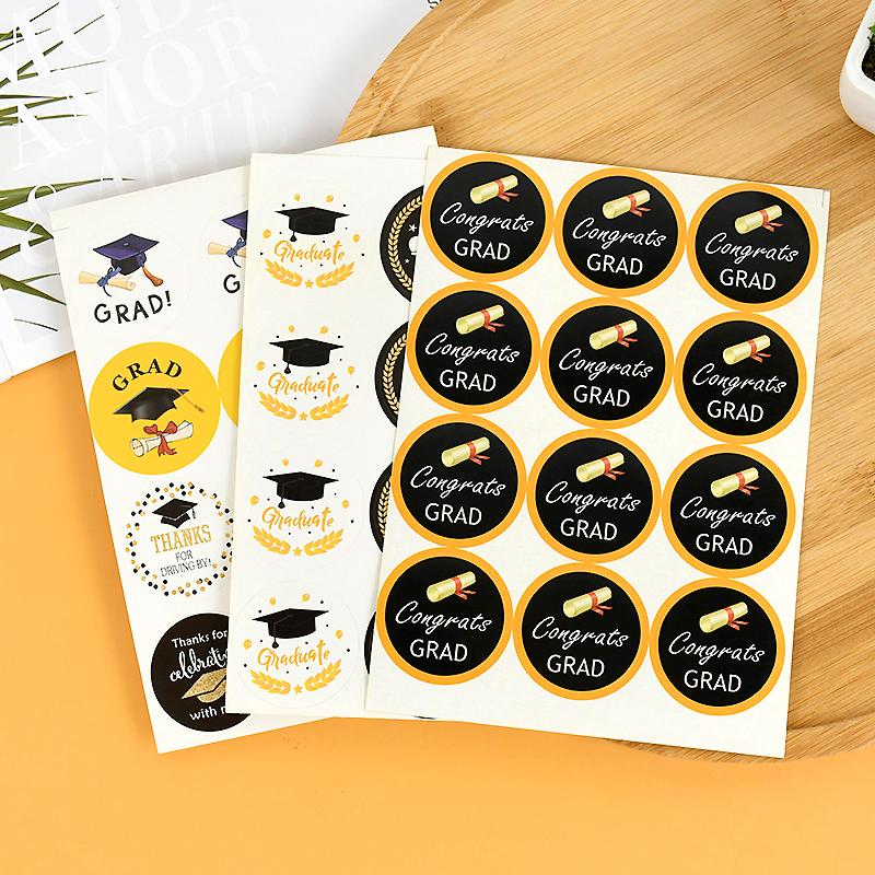 120 шт. Поздравляем наклейку, украшение выпускного вечера, подарочные этикетки, наклейки 2024, поздравления, подарочная коробка, сумка, декор своими руками