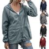 Women's Fashion Casual Solid Color Waterproof Outdoor Hiking Short Jacket