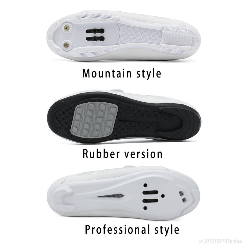 Туфли для шоссейного велоспорта Мужские Женские Дышащие резиновые Трейловые Горные Велосипедные Туфли для Катания Туфли МТБ Педали SPD Велосипедные Туфли