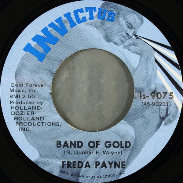 7-дюймовая пластинка FREDA PAYNE Band Of Gold The Easiest Way To F 9075 Invictus 1970 US SoulFunk Б/у