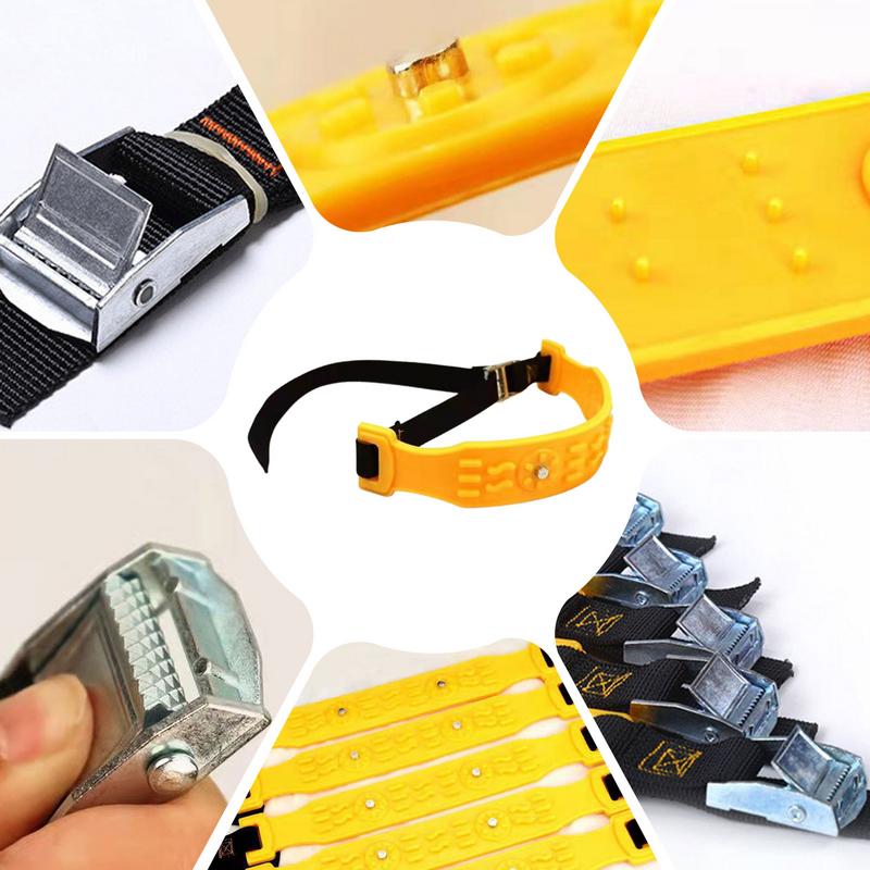 Цепи противоскольжения для автомобильных шин, тяжелые тяговые цепи, противоснежные цепи, 10 шт., тяговые цепи для грязи, автомобильные цепи противоскольжения для шин