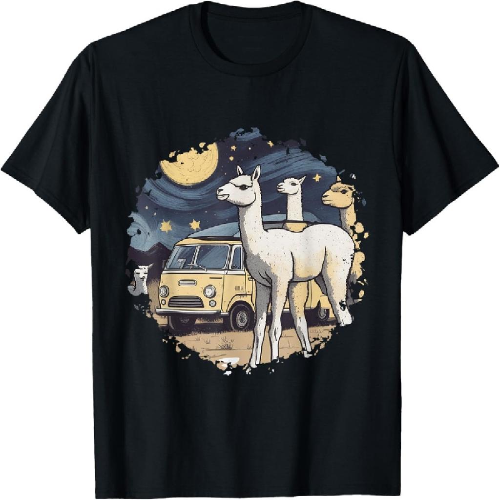 Футболка Cotopaxi «Звездная ночь» с изображением ламы и Национального парка