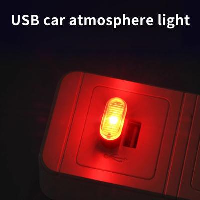 Автомобильная USB радужная подсветка салона, светодиодная подсветка пола для модификации автомобиля, беспроводной декор, мини-лампа без проводов